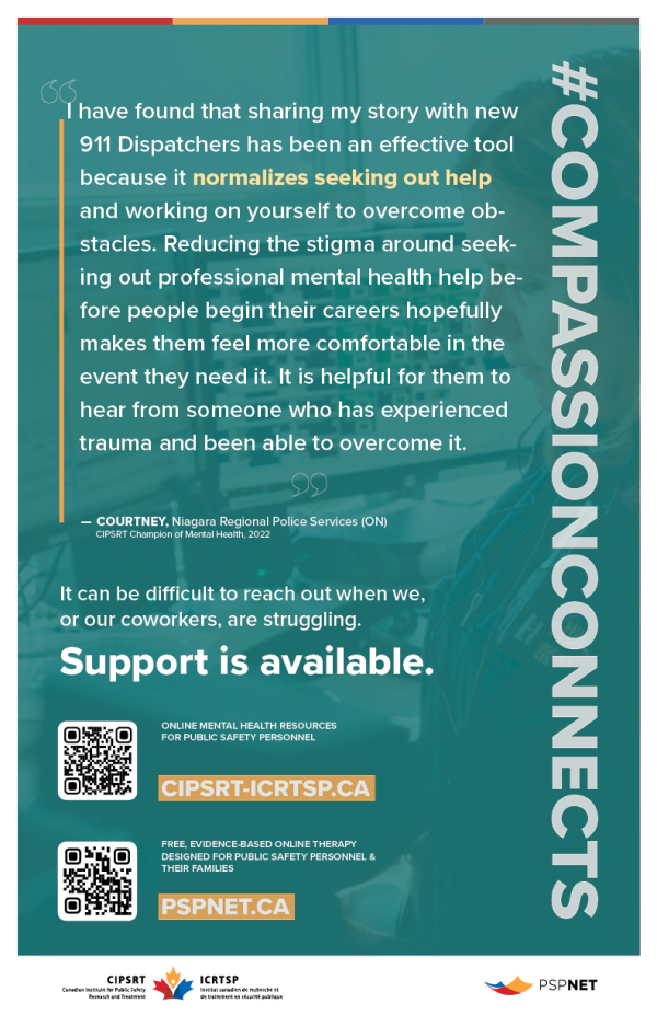 CompassionConnects poster – 911 Communicators (11" x 17", Bilingual) - Image 2
