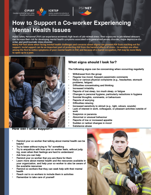 How to Support a Co-worker Experiencing Mental Health Issues flyer (8.5" x 11", English) - Image 2