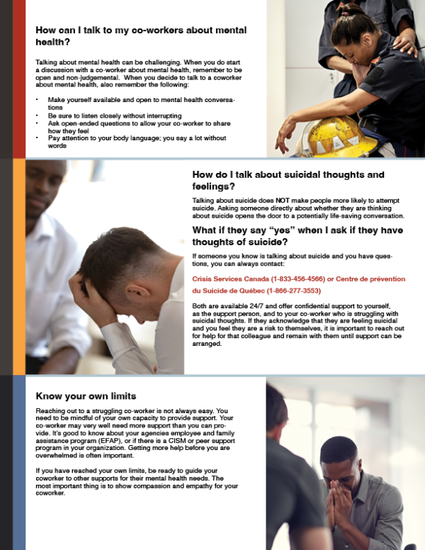 How to Support a Co-worker Experiencing Mental Health Issues flyer (8.5" x 11", English) - Image 3