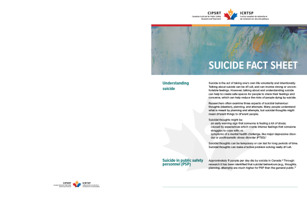 Suicide Fact Sheet flyer (8.5" x 11", bi-fold/spread format, English) - Image 2