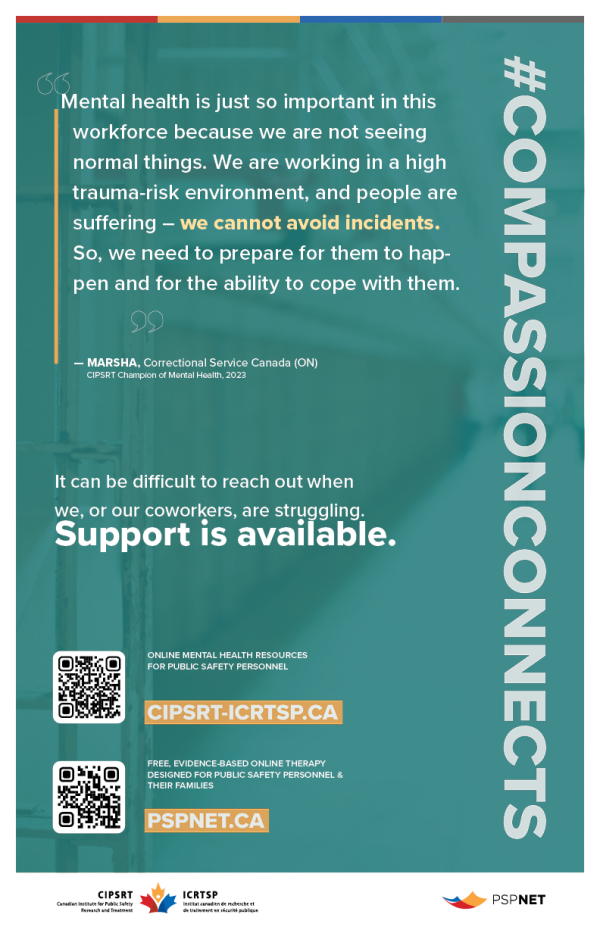 CompassionConnects poster – Corrections Sector (11" x 17", Bilingual) - Image 2
