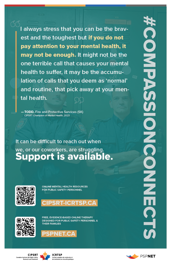 CompassionConnects poster – Fire and Protective Services (11" x 17", Bilingual) - Image 2