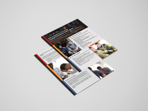 Supporting a Co-worker: Mental Health Guide (Bifold / Spread Format)