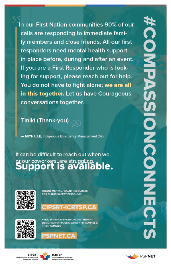 CompassionConnects poster – Indigenous Emergency Management (11" x 17", Bilingual) - Image 2