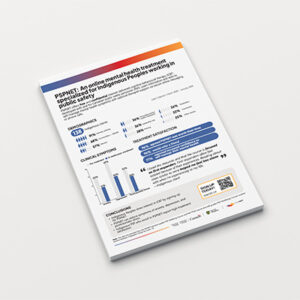 PSPNET Outcomes – ICBT among Indigenous PSP in Canada (8.5" x 14", Bilingual) / Résultats du PSPNET – TCCI chez le PSP autochtone au Canada (8,5" x 14", bilingue)