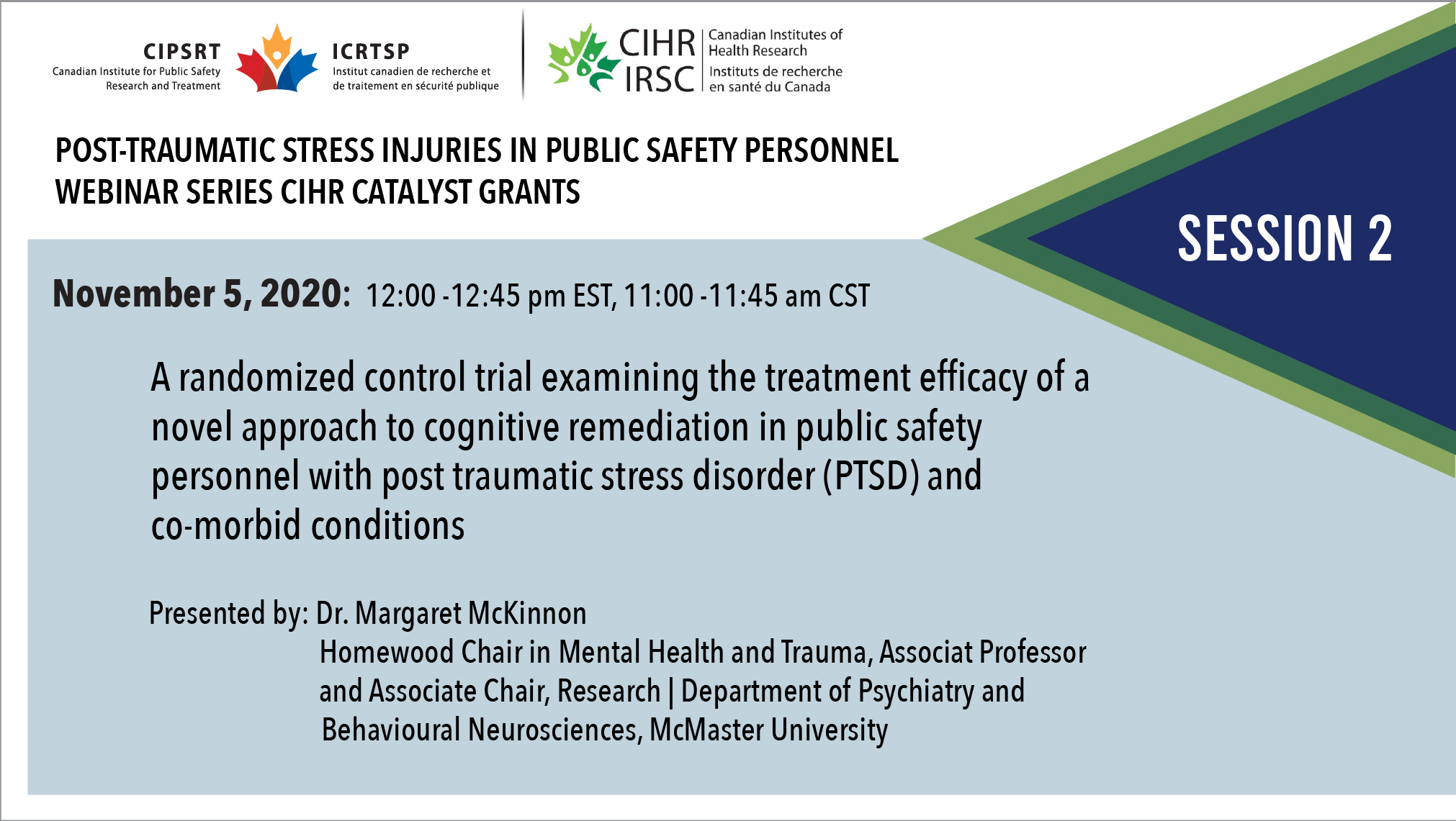 CIPSRT PostTraumatic Stress Injuries in Public Safety Personnel