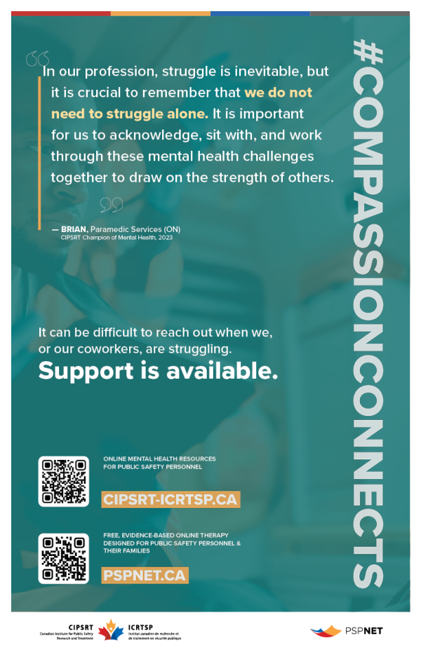 CompassionConnects poster – Paramedic Services (11" x 17", Bilingual) - Image 2