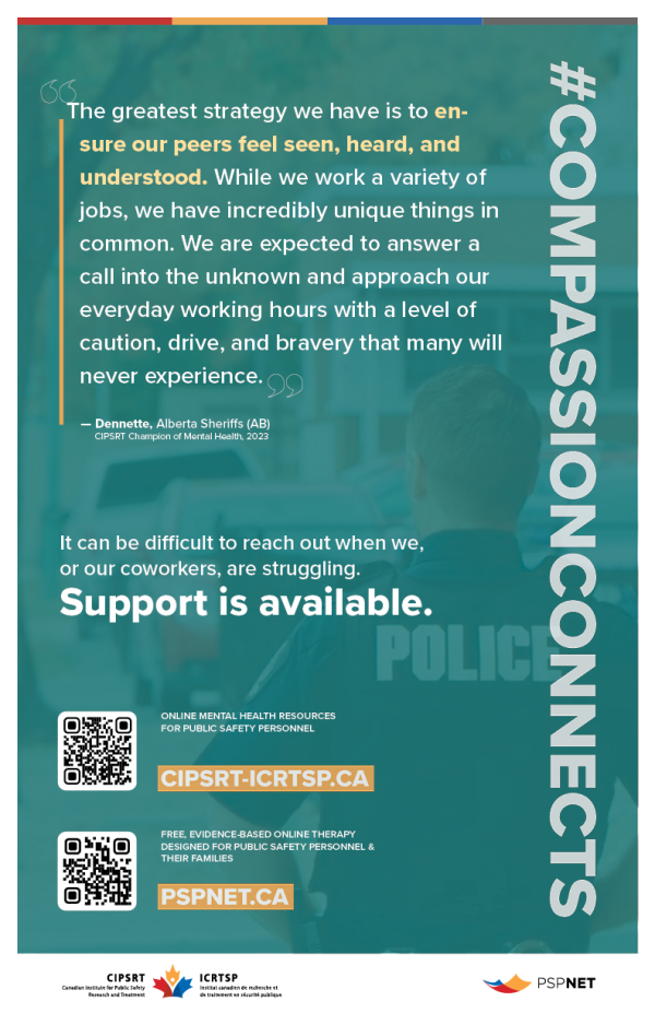 CompassionConnects poster – Police & Sheriffs (11" x 17", Bilingual) - Image 2
