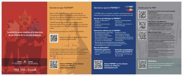 Supporting the Mental Health and Wellbeing of Public Safety brochure (4.5" x 7" tri-fold, Bilingual) / Soutenir la santé mentale et le bien-être du personnel de la sécurité publique (dépliant, 11,4 cm × 17,8 cm, bilingue) - Image 3