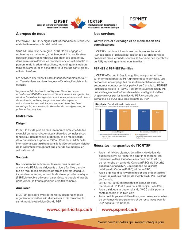 Introduction to CIPSRT and PSPNET flyer (8.5" x 11", Bilingual) / Introduction à l'ICRTSP et au PSPNET (dépliant de 21,6 × 27,9 cm, bilingue) - Image 3
