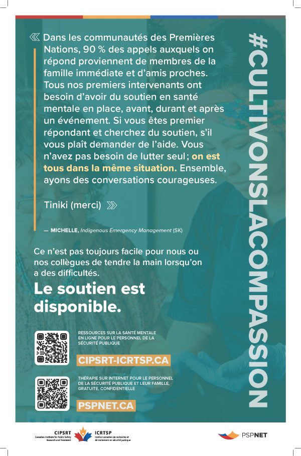 CompassionConnects poster – Indigenous Emergency Management (11" x 17", Bilingual) / Affiche #CultivonsLaCompassion – Gestion des urgences autochtones (27,9 × 43,2 cm, bilingue) - Image 3