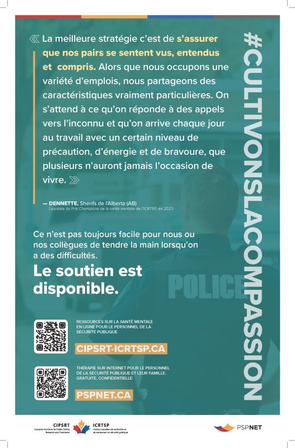 CompassionConnects poster – Police & Sheriffs (11" x 17", Bilingual) - Image 3