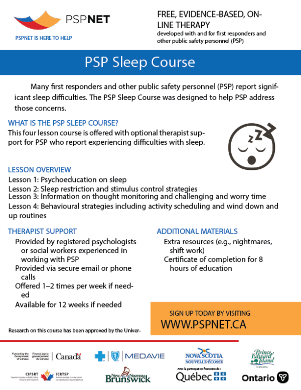 PSPNET Sleep Course flyer (8.5" x 11", English) - Image 2