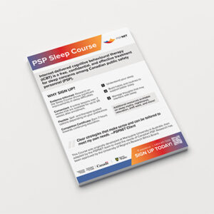 PSP Sleep Courses flyer - English