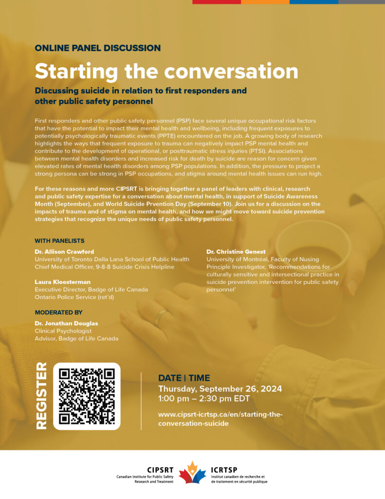 CIPSRT | Starting the conversation – An online discussion about suicide